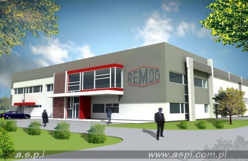 Budynek przemysłowy REMOG - aspi - Autoskie Studio Projektowo-Inwestycyjne
