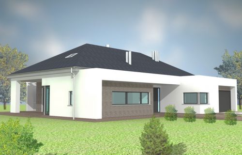 Dom jednorodzinny - aspi - Projekty budowlane, architektoniczne, wykonawcze elementów, inwestycje